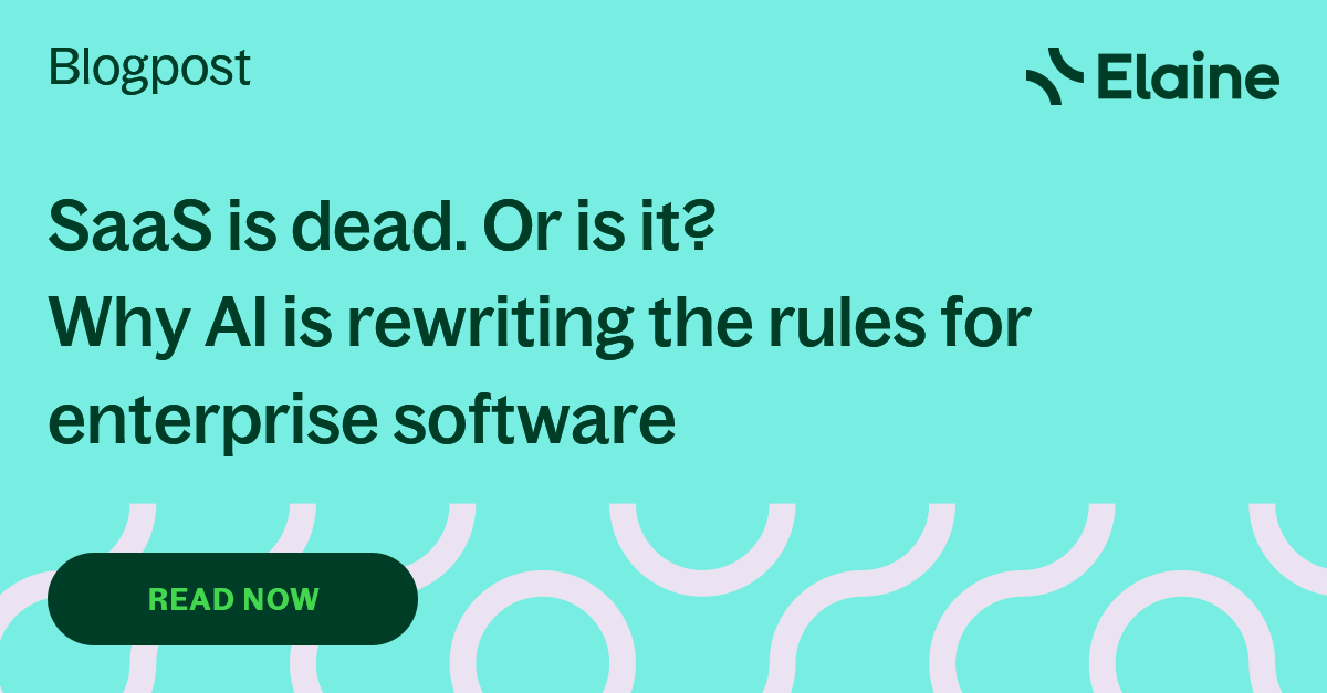 SaaS is dead. Or is it? Why AI is rewriting the rules for enterprise ...