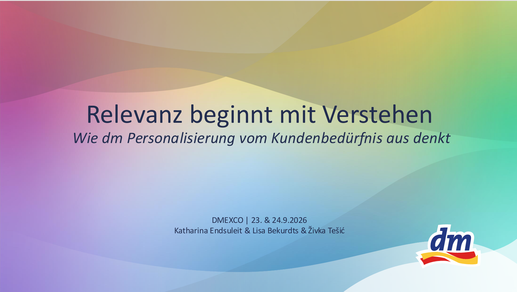 Thumb Vortag: Wie dm Personalisierung vom Kundenbedürfnis her denkt